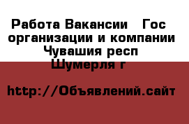 Работа Вакансии - Гос. организации и компании. Чувашия респ.,Шумерля г.